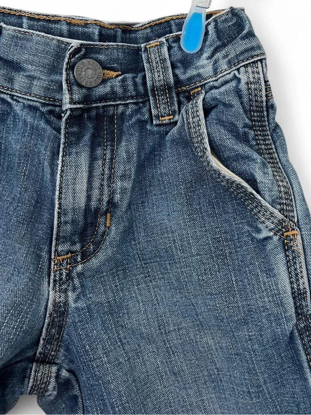 Toddler Boy 2T Vintage Old Navy Carpenter Denim Straight Leg Jeans Hammer Loops